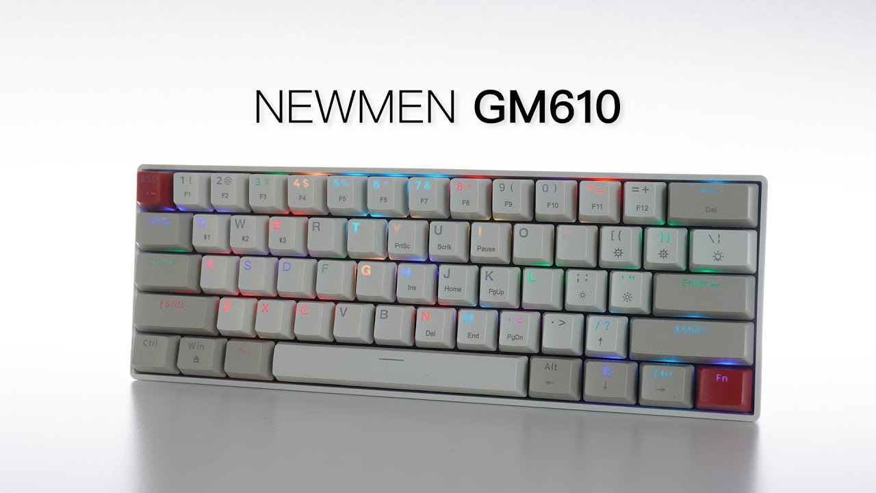 NEWMEN GM610 Mechanical Keyboard Unboxing 