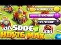 Je max tout l.v 16 avec 500 sur clash of clans  ou presque 