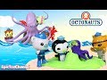 OCTONAUTS Disney Junior Rescue Octopus Stuck In Slime Kwazii Captain Barnacle And The Octopod 
