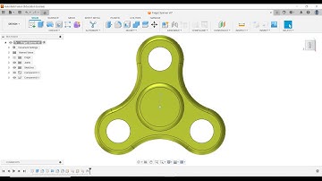 Design of Fidget Spinner in Fusion 360 | Fusion 360 3D modelling Tutorial
