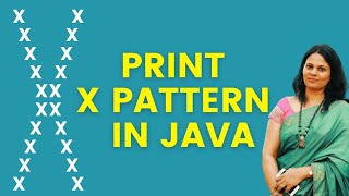 Print Pattern X in Java with Logic |Print X Shape Pattern in Java screenshot 2