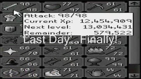 Me getting 99 attack