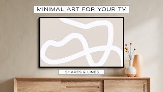 TV Art Screensaver: Minimal, Line Art, & Modern lines TV Background | 4K #minimal #screensaver
