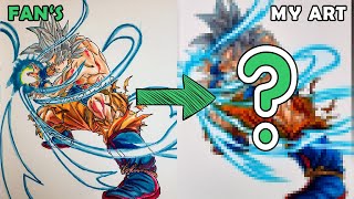 Goku Ultra Instinct Universal Impulse | Redraw fan's Drawing
