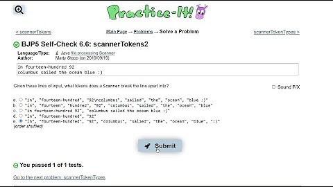 Java Practice It || 6.6 scannerTokens2 || file processing, scanner,  tokens