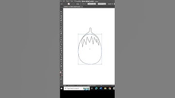 "How to Create a Brinjal Vector in Adobe Illustrator 🎨 | Easy Drawing Tutorial"