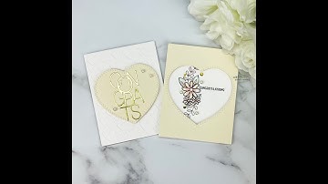 Unity Quick Tip: 2 Wedding Cards 1 Nesting Die