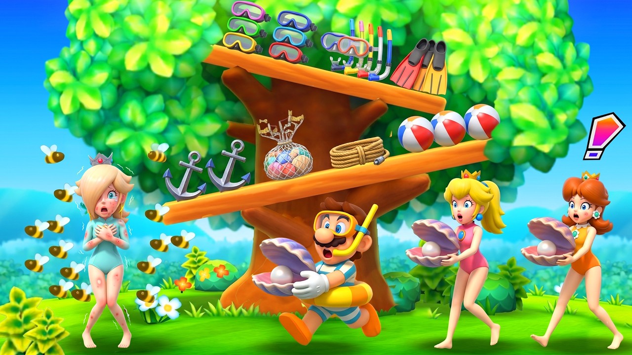 【3dsマリオパーティ100ミニゲームコレクション】最強キャラ決定戦！マリオ VS ピーチ VS デイジー VS ロゼッタ