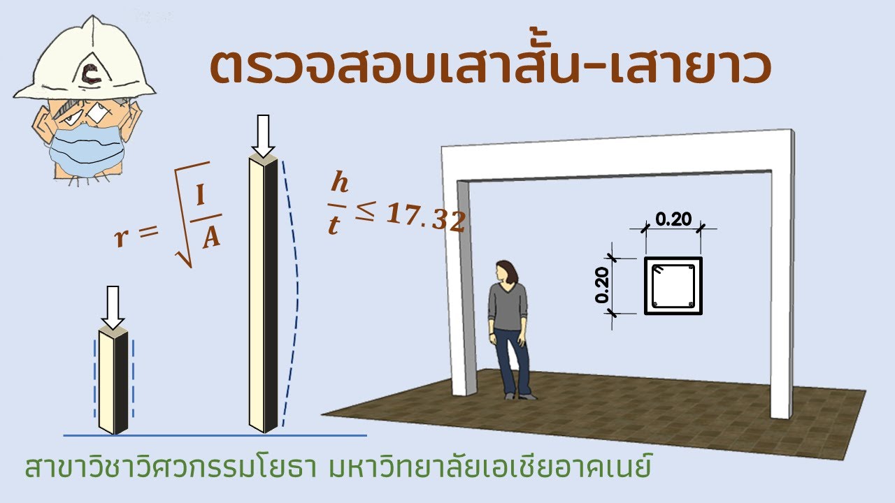 RC Design : ตรวจสอบเสาสั้น-เสายาว