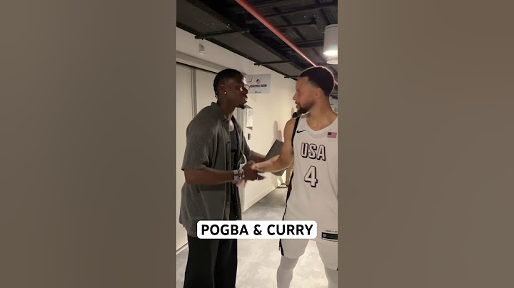 Paul Pogba daps up Steph Curry after USA vs Serbia! 🤝 | #Shorts