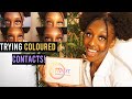 TRYING ON DIFFERENT COLOURED CONTACT LENSES FOR THE FIRST TIME!! | ft TTDeye