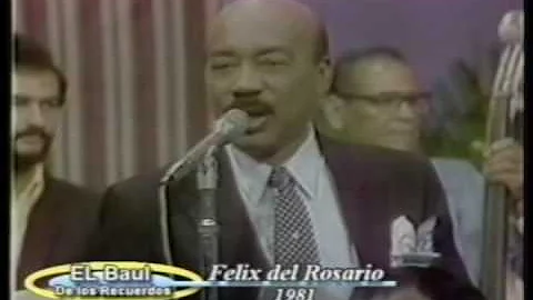 FELIX DEL ROSARIO (video de los 80's) canta: FRANK...