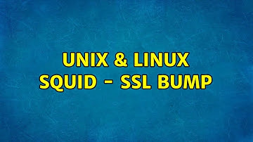 Unix & Linux: squid - ssl bump