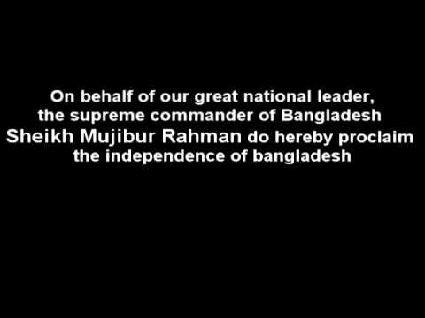 Before BNP coming to power in 1991, there had been no controversy about who is the declarer of independence of Bangladesh. Even Ziaur Rahman the founder of BNP had never claimed that he himself did the declaration rather he did it on behalf of greatest national leader Bangabandhu Sheikh Mujibur Rahman. In 1976 in an interview with "Shaptahik Bichitra" Maj Zia told the reporter that he did broadcast the messages after many other broadcasters. It is utter ill fate of all Bangladeshi that BNP along with Jamat Islami are trying to change the history by expunging the name of Sheikh Mujib from the original speech made by Zia. But history cannot be changed as it lingers everywhere by honest person around the world. In this video you can hear the original audio plus newspaper documents where it explicitly says that Sheikh Mujib proclaimed the independence. To who are obstinate they might say as Maj zia read the message he is the declarer. But they are mixing the word "declarer" with "reader". Major Zia was a simple reader as MA Hannan who was the first reader of Sheikh Mujibs message of independence.