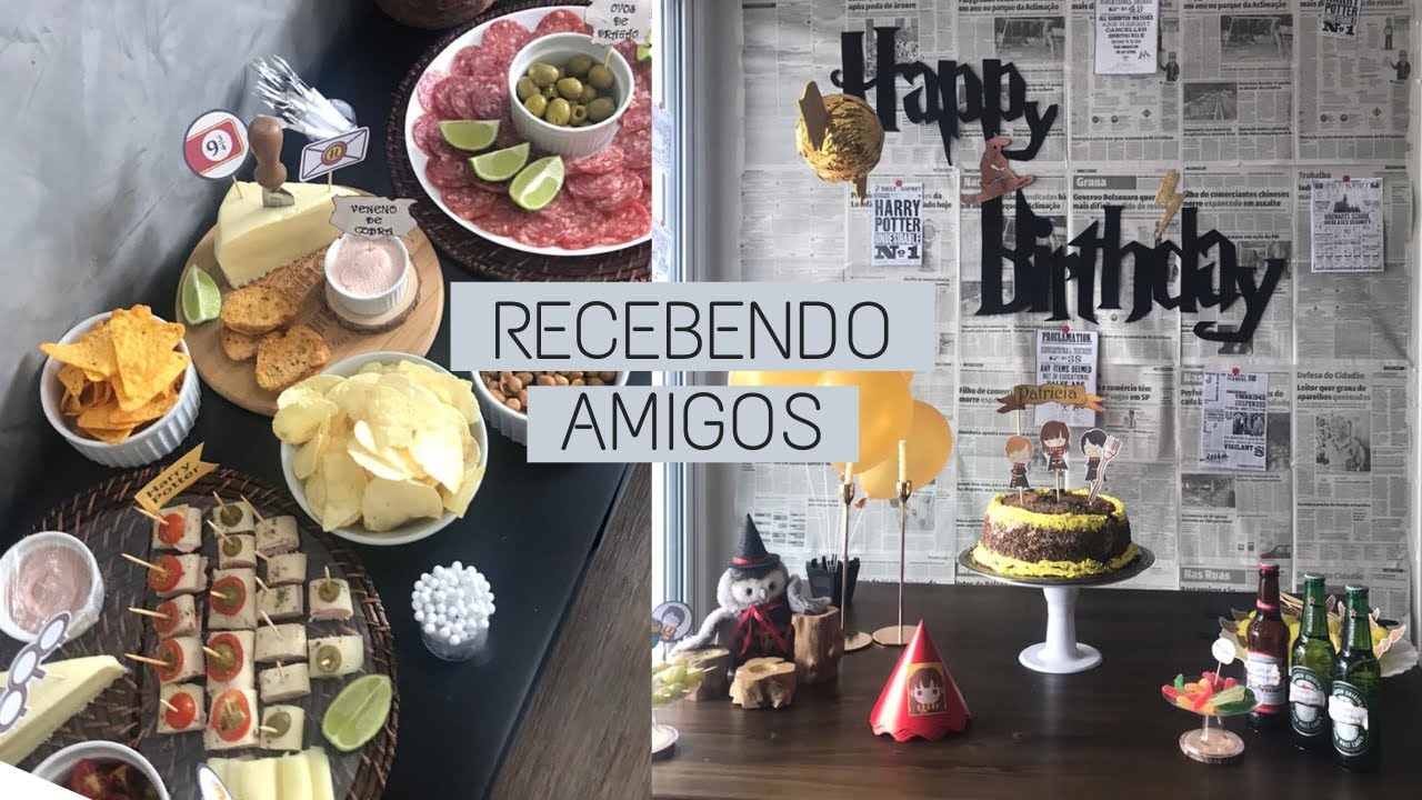Recebendo amigos: Festa Harry Potter e Petiscos