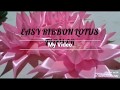 Easy ribbon lotus flower