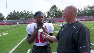 Ferris State Football Preseason Camp Day 4 - Taariik Brett Interview
