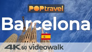 Walking in BARCELONA - Port, Ramblas to Sagrada Familia - 4K 60fps (UHD)