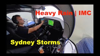 Diamond DA62 IFR Sydney | Heavy Rain | Thick IMC | Severe Turbulence