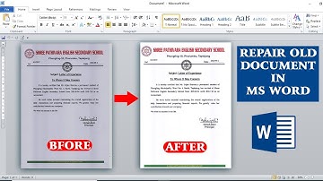 How To Repair Old Document in Microsoft Office Word || Repair old document in ms word