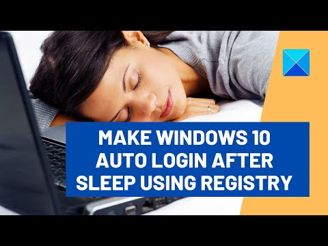 How to make Windows 10 Auto Login after Sleep using Registry