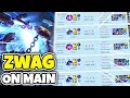 When Zwag goes full Try Hard on his Main Account (Smurfing in Diamond)