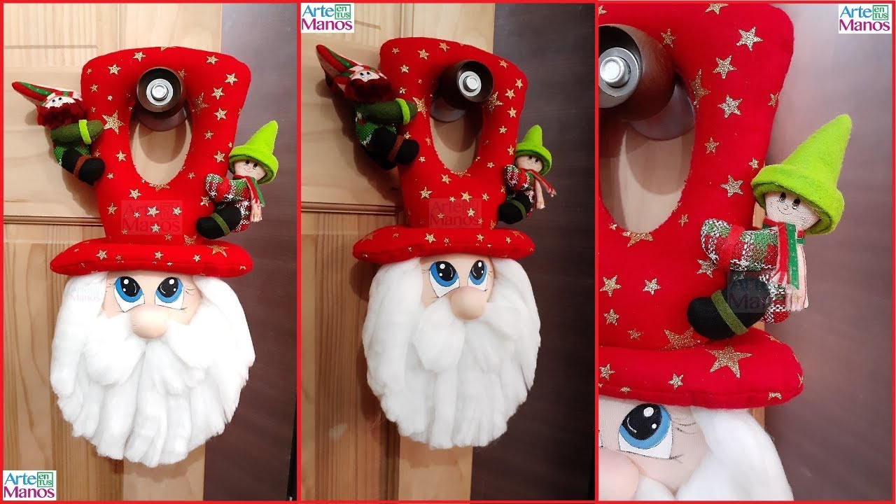 Как сделать повесить дверь Санта-Клауса шаг за шагом🎅