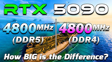 4800MHz vs DDR5 vs 4800MHz DDR4 | RAM Tested in PC Games