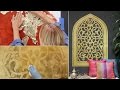 How to Stencil: Easy Gilded Gold Wall Art Design with Modello® Vinyl Wall Stencils