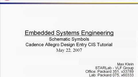 Cadence OrCAD / Allegro Design Entry CIS Demo Tutorial (Part 1)