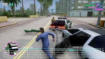 GTA Vice City: The Definitive Edition - PS5 Patch / Update 1.03 Frame-Rate Test (Perf. mode)
