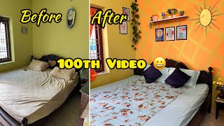 Indian Middle class Bedroom Makeover under 400|DIY Bedroom decor Ideas