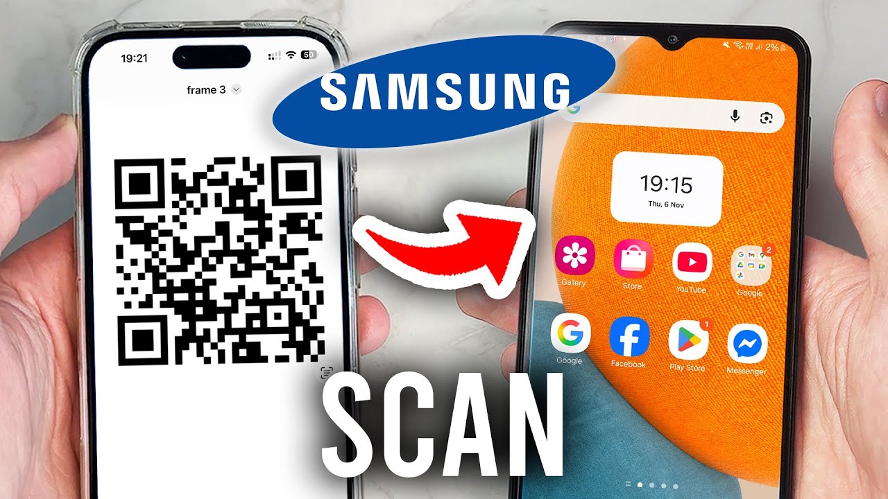 How To Scan QR Code On ANY Samsung - Step By Step - YouTube