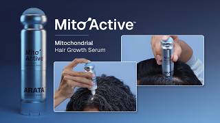 Arata MitoActive™ Mitochondrial Hair Growth Serum | Increased hair growth and reduction in hair fall