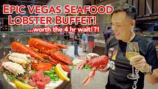 Epic Vegas Lobster Buffet | Whole Lobsters | Lobster Tails at the Palms - worth the 4 hour wait!?!