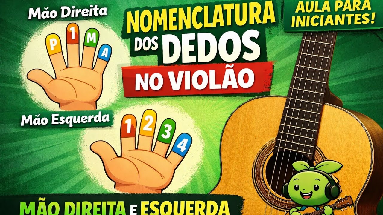 Aprenda a Nomenclatura dos Dedos no Violão – Guia Completo para Iniciantes