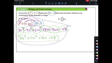 6-1 Video 2 - Operations on Functions