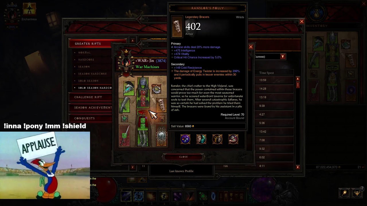 🔴 S37 - Gearing up Wiz for DMO Twister - Diablo 3