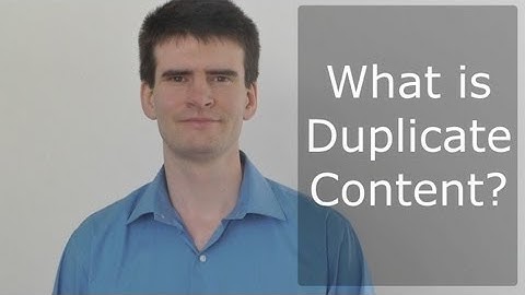 Duplicate Content & SEO