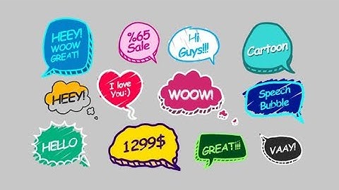 Speech Bubbles AFTER EFFECTS Template Videohive 31810605