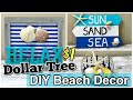 DIY Nautical Decor| Dollar Tree Beach Decor | Easy Costal DIYs |