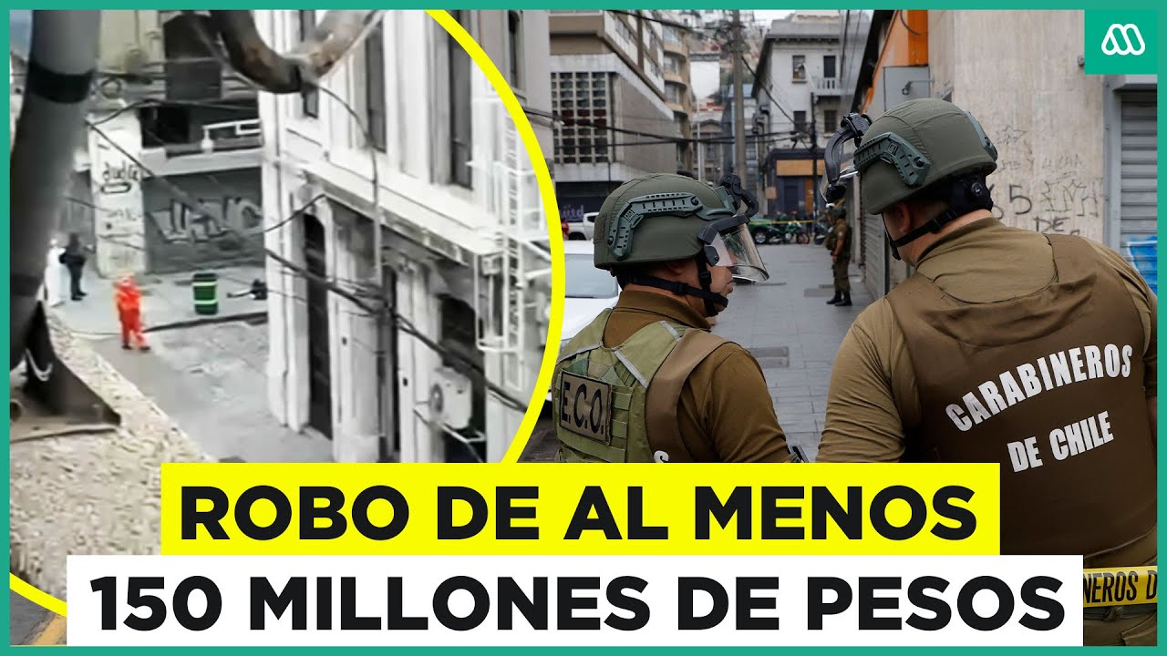 150 millones habrían robado: Nuevos registros de robo a banco en Valparaíso