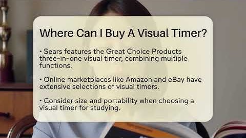 Where Can I Buy A Visual Timer? - Ultimate Study Hacks