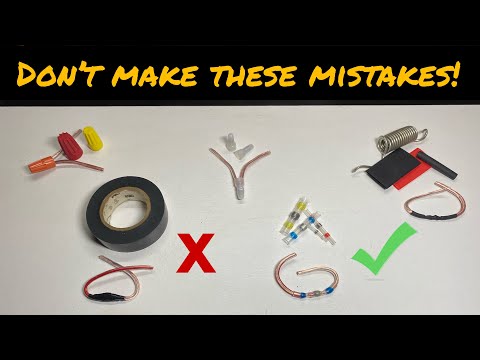 Must watch!!! How to splice wires together like a pro plus big mistakes to avoid!