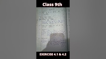 NCERT Class 9th chapter 4 Linear equations in two variables Exercise 4.1 and 4.2 solution #maths 💫✨