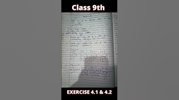 NCERT Class 9th chapter 4 Linear equations in two variables Exercise 4.1 and 4.2 solution #maths 💫✨