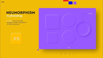Neumorphism photoshop tutorial 2021,