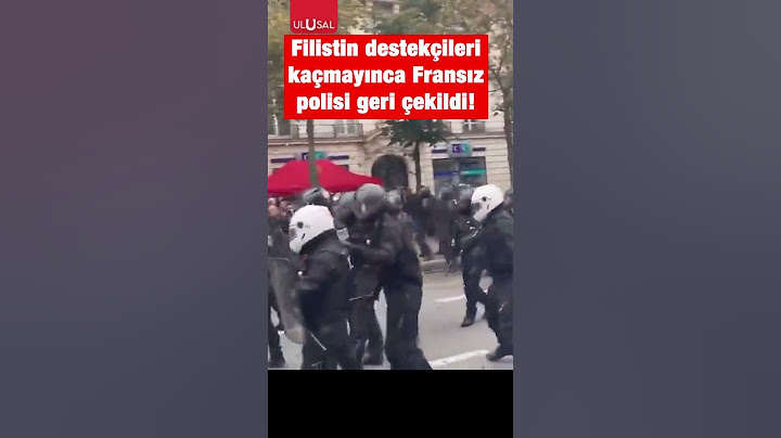 Fransız polisi Filistin destekçilerinin üzerine koştu ama sonra bakın ne oldu #shorts #filistin