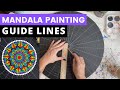 How to make guide lines for mandala painting  dot art