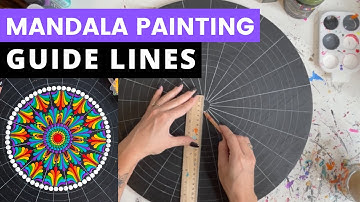 How To Make Guide Lines For Mandala Painting | Dot Art